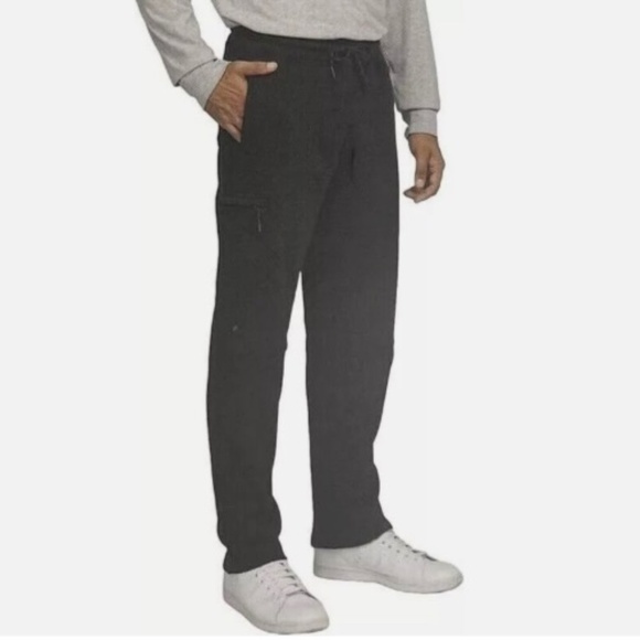 Weatherproof Vintage Men's Fleece Cargo Pants, Medium, Dark Gray NWT - Picture 1 of 16